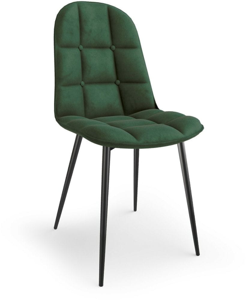 Halmar Jedálenská stolička K417, zelená